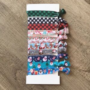 4/$25 lot of Christmas hair ties